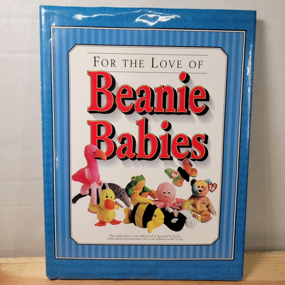 VINTAGE BOOK For The Love Of Beanie Babies (hardback) 1998
